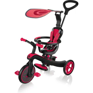 GLOBBER Explorer Trike 4in1 Kinder Kickbike-Roller rot