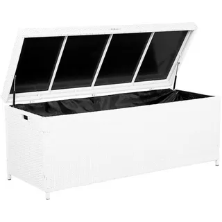 Beliani Auflagenbox 158 x 66 x 63 cm Weiß