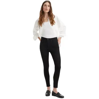 Levi's für Damen. 18882-0762 Skinny High Rise Jeans 721 schwarz (24/30), Lässig, Baumwolle, Denim