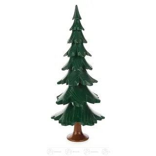Baum grün lasiert Höhe = 24cm NEU Erzgebirge Holzbaum Dekobaum