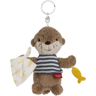 Fehn Schlüsselanhänger Otter – Niedlicher Begleiter und Glücksbringer: Weicher Schlüsselanhänger Baby aus Stoff, ein süßes Accessoire für Schlüsselbund oder Tasche – optimal als kleines Geschenk