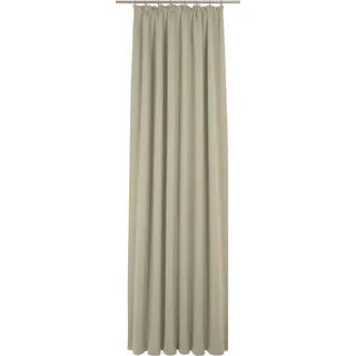 Vorhang WIRTH "Newbury" Gr. 4, grau (taupe), B:130cm H:225cm, Jacquard, Baumwolle, Polyester, Gardinen, Vorhang