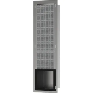 Hansgrohe XtraStoris Original - Einbau-Toilettenpapierhalter mit Vorratsbehälter für 6 Rollen, eingelassene Wandnische, Papierrollenhalter, Klopapierhalter, Badezimmer Zubehör, Mattschwarz, 56058670