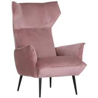 Mid.you Ohrensessel , Rosa , Textil , 83x110x92 cm , Stoffauswahl , Wohnzimmer, Sessel, Ohrensessel