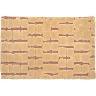 Kare Design Teppich Brick, Beige, 300x200cm, Läufer, Vorleger, Rechteckig, Wolle, Gemustert, Wohnzimmer