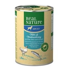 REAL NATURE Adult Huhn & Nordmeerhering 6x400 g