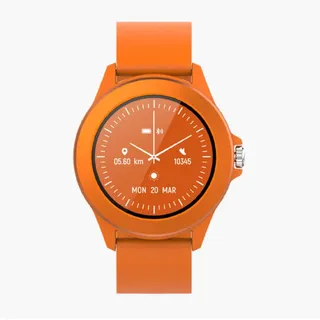 Forever Colorum CW-300 BT 0 mm Kunststoffgehäuse Orange Sportarmband Orange One Size