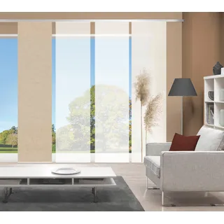 Vision S Schiebegardine »IRLOS 4er SET« Paneelwagen 4 Stk. tlg. Schiebevorhang Digidruck 4er Set IRLOS, beige