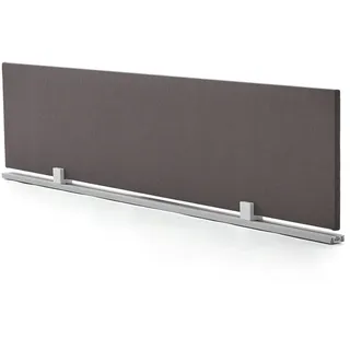 Schreibtisch-Trennwand Stoff braun 180x38.5x2 cm