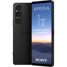 Sony Xperia 1 V (Next Gen Exmor T Sensor, 6,5 Zoll, 21:9, 4K HDR OLED, 120Hz, Dreifach-Objektiv (ZEISS), 3,5mm Klinke, Android 14, IP65/68) 24+12 Monate Herstellergarantie [Amazon Exklusiv] Schwarz