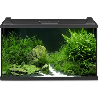 Aquarium Set EHEIM aquaproLED 126 mit LED-Beleuchtung, Filter, Heizer, Thermometer, Fangnetz ohne Unterschrank schwarz ca. 126 L 80 x 45 x 35 cm