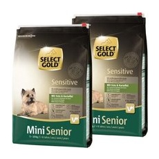 SELECT GOLD Sensitive Mini Senior Ente & Kartoffel 2x4 kg