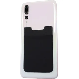 INF Kartenhalter für Handy Elasthan Schwarz - Schwarz