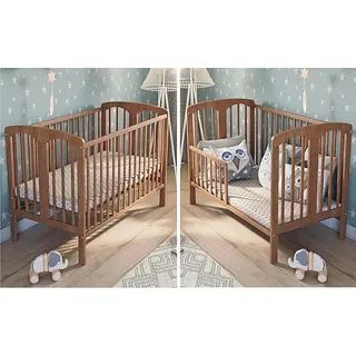 Holzbabybett Sasha 120x60 – aus natürlichem Massivholz