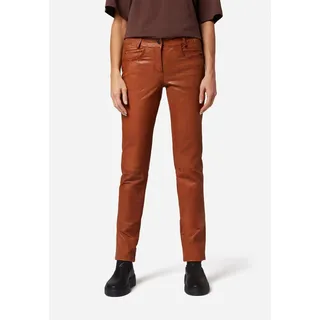 Damen Lederhose Lederjeans Ricano DORIN – cognac / XS