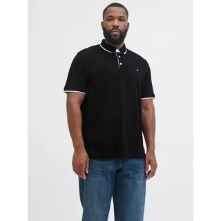 Jack & Jones PlusSize Jack & Jones Essential Paulos Plus Size Kurzarm-poloshirt - Black - 4XL