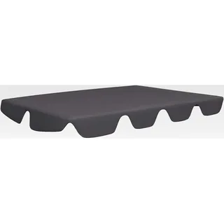 Ersatzdach für Hollywoodschaukel, wasserdicht und leicht zu reinigen, geeignet für Gartenschaukeln mit einer Dachgröße von 150/130 x 105/70 cm, Anthrazit - Grau
