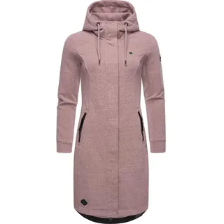 Ragwear Kapuzensweatjacke »Kurzmantel Letti Long«, rosa