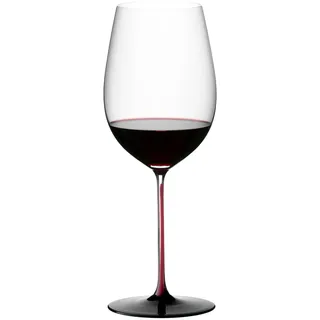 RIEDEL Bordeaux Grand Cru Rot/Schwarz - Kristallglas - 125ml (voll) - 1 Stück - 4100/00R - Black Series Collector's Edition - Rotweinglas, Spülmaschinenfest