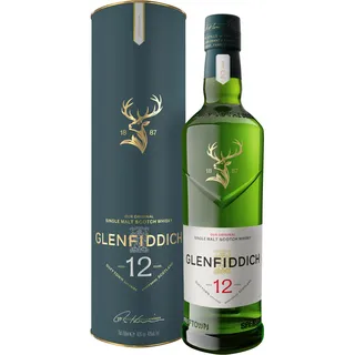 Glenfiddich 12 Years Old Single Malt Scotch 40% vol 0,7 l Geschenkbox
