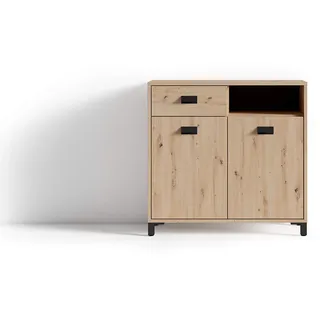 byLIVING Wellness Badkommode 80,5 x 77,5 x 31 cm Braun/Beige