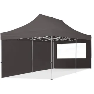 Faltpavillon Economy 3 x 6 m inkl. 2 Seitenteile dunkelgrau 59024