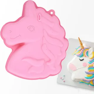Unicorn Rosa Kuchenform, Einhorn Backform, Silikonformen Einhorn, Motivbackformen, Schokoladenform Kindergeburtstag Silikonform Diy Backform Für Party Geburtstage