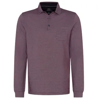 Brax Herren Style Pharell J Polo Langarm Cotton Mix Pullover, Grape, Medium