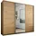 Schwebetürenschrank CORTONA 278 x 233 x 64 cm Braun