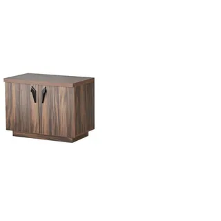 Kommode Braun Zweitürig Büro Arbeitszimmer Modern Rechteckig Sideboard - Braun