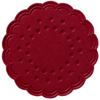Duni Untersetzer 8lagig Tissue Uni bordeaux, ø 7,5 cm, 250 Stück