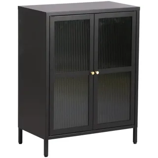 [en.casa] Sideboard Säkylä 84x64x35cm Schwarz