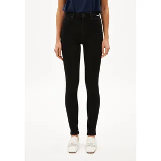 INGAA |  Skinny Jeans High Waist Bio-Baumwoll Mix X-Stretch - schwarz (26-32)