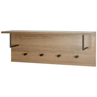 Haku-Möbel Wandgarderobe 37147 Eiche Schwarz