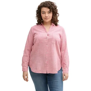 TOM TAILOR Damen Bluse mit Brusttaschen aus Baumwolle