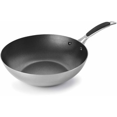 Lacor WOK,ANTIHAFT, TRI-METAL, 28 cm, Trimetal, Grey, 37 x 28 x 15 cm