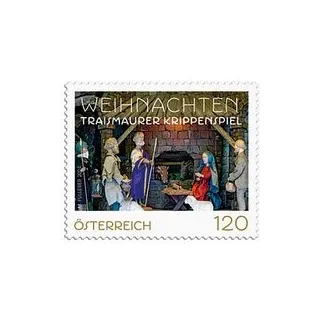 Österreichische Post 1,20 € Briefmarken ECO S "Traismaurer Krippenspiel" selbstklebend 50 St.