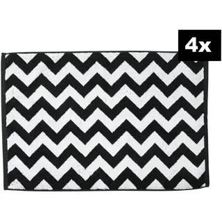 Done. DAILY SHAPES ZickZack Schwarz 4er-Set 5 x 5 cm