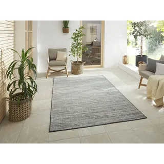 ELLE DECORATION In-& Outdoor, Modern, beidseitig, Balkon, Wohnzimmer Büro Schlafzimmer- Silber, 160x230