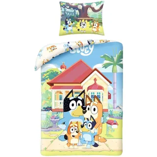 Halantex Bluey Hunde Familie Mehrfarbig 140 x 200 cm + 70 x 90 cm