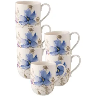 Villeroy & Boch Latte Macchiato Becher 0,37 l Bunt 6 St.
