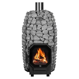 Holzofen für Sauna HUUM HIVE Flow mini, 2.Bimschv - Schwarz