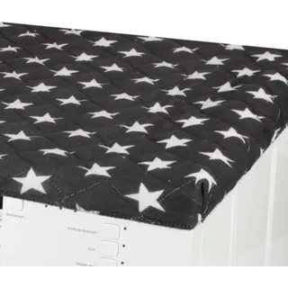 bc-agentur Waschmaschinenbezug ( Sterne - Anthrazit ) 60x60cm mit Gummizug, Trocknerbezug Waschmaschinenschonbezug in vielen vers. Farben - Trocknerauflage