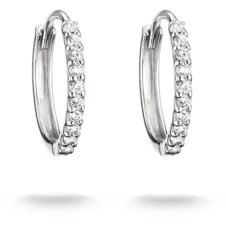 THOMAS SABO Creolen mit weißem Zirkonia