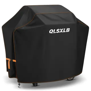 QLSXLB Wetterfest Grillabdeckung, 117x66x117cm, 420D Oxford Grill Abdeckhaube, Gasgrill Abdeckplane, Grill schutzhülle,Wasserdicht, Reißfest, UV, Schutz Grill vor Verblassen, Schimmel und Rost