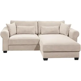 Uno Ecksofa - creme , Maße (cm): B: 255 H: 92 T: 185.0