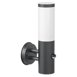 ledscom.de Wandleuchte Edelstahl 32,5 cm 1x E27 max. 15W anthrazit matt