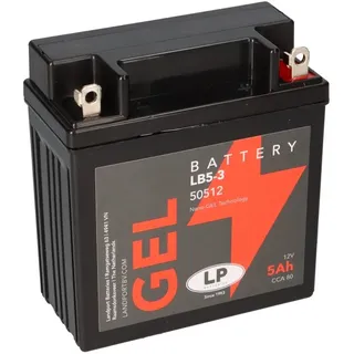 Landport Batterie 12V 5Ah für Motorrad Startbatterie MG LB5-3