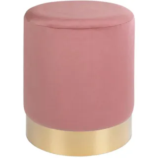 Pouf , Pink , Textil , Uni , Füllung: Schaumstoff, Polyurethan (Pur) , 34x43x34 cm , Wohnzimmer, Sessel, Hocker & Hockerbänke, Poufs