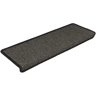 vidaXL Treppenmatten 15 STK., Stufenmatten Selbstklebend, Treppenteppich in Sisal-Optik, Treppenstufenmatte Treppenschutz, 65x21x4cm Anthrazit